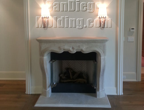 Precast Stone Fireplace mantle